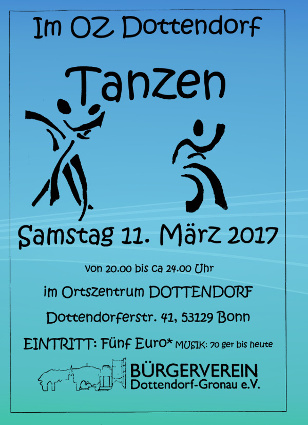 Plakat: Tanzen in Dottendorf