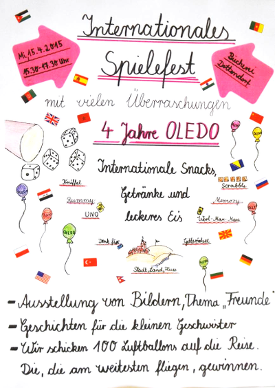 Plakat Internationales Spielefest OLEDO